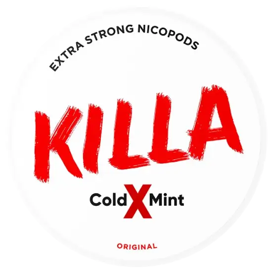 KILLA Cold X Mint – lata de bolsitas de nicotina