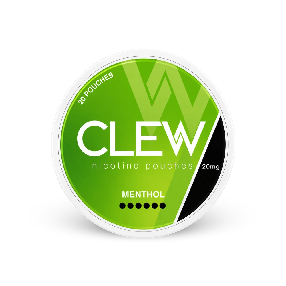 CLEW Mentol 20mg – lata de bolsas de nicotina