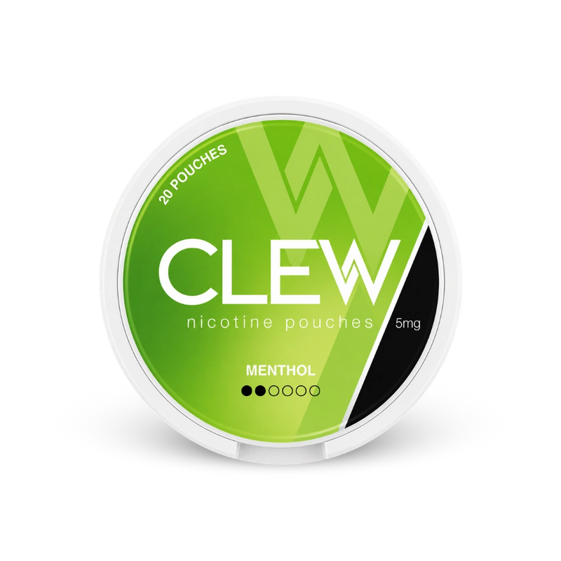 CLEW Mentol 5mg – lata de bolsas de nicotina