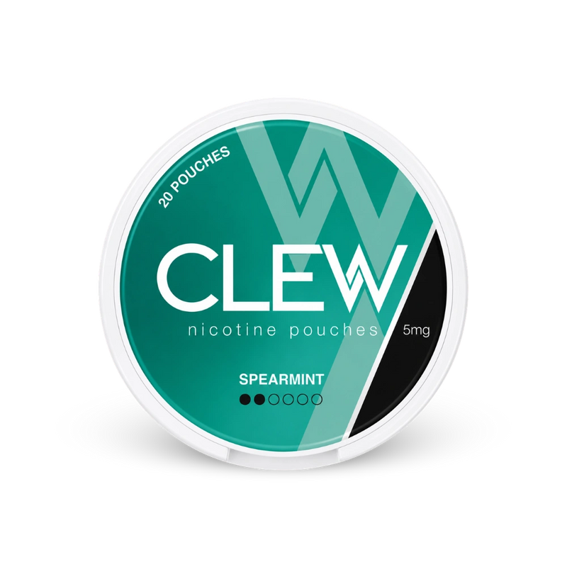 CLEW Spearmint 5mg – lata de bolsas de nicotina