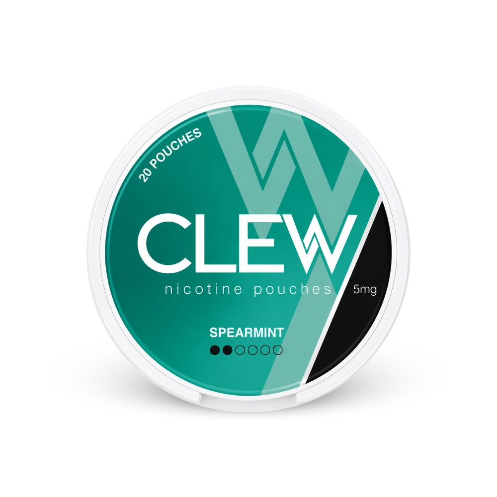 CLEW Spearmint 5mg – lata de bolsas de nicotina