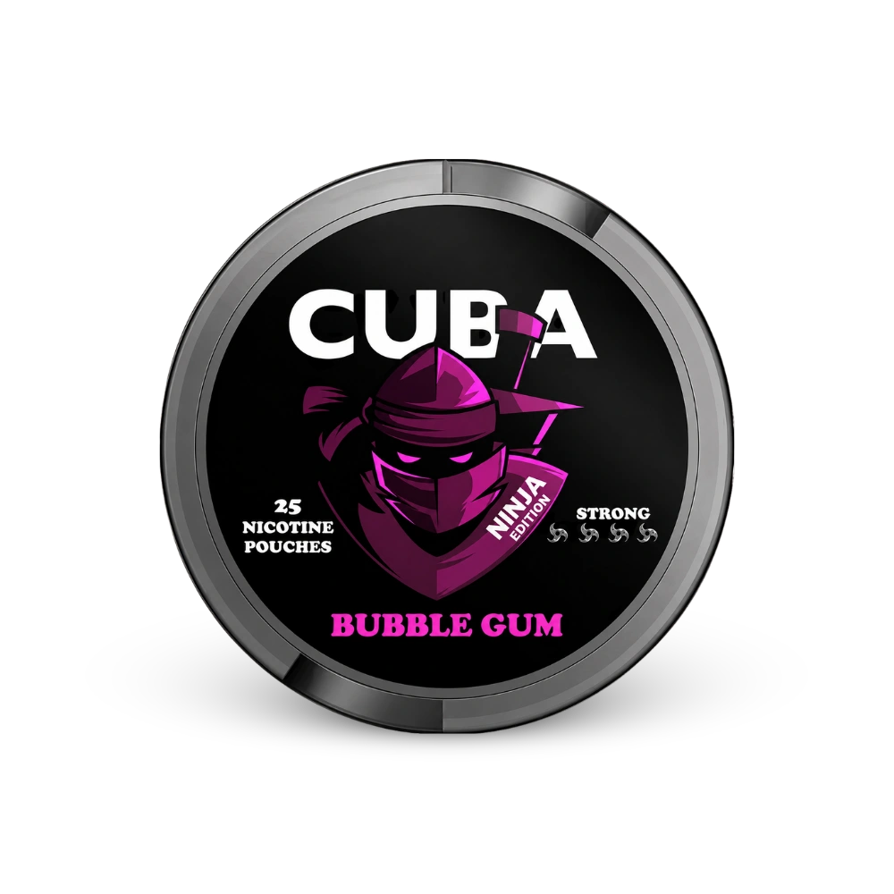 CUBA Ninja Bubble Gum Slim Strong – lata de bolsas de nicotina