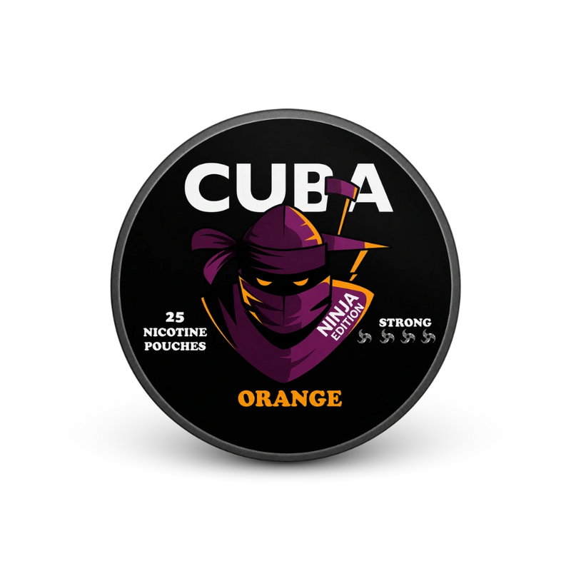 CUBA Ninja Orange Strong – lata de bolsitas de nicotina