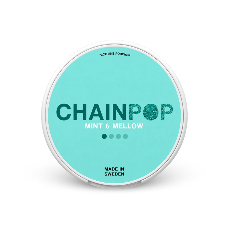Chainpop Mint & Mellow – lata de bolsas de nicotina