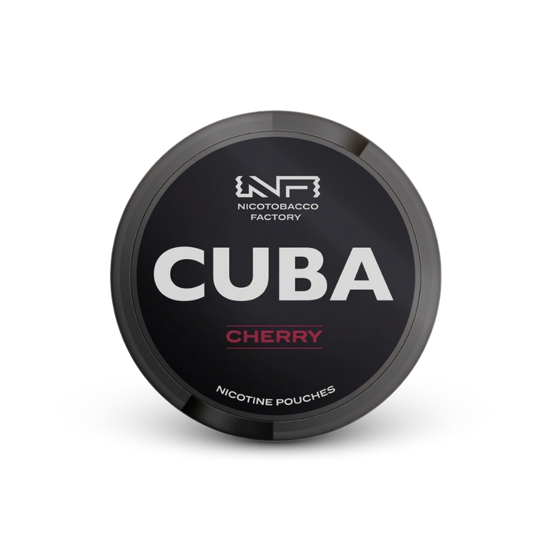 Cuba Black Cherry – lata de bolsas de nicotina