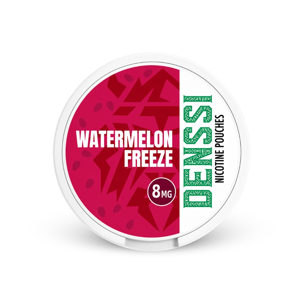 Denssi Watermelon Freeze 8mg – lata de bolsas de nicotina