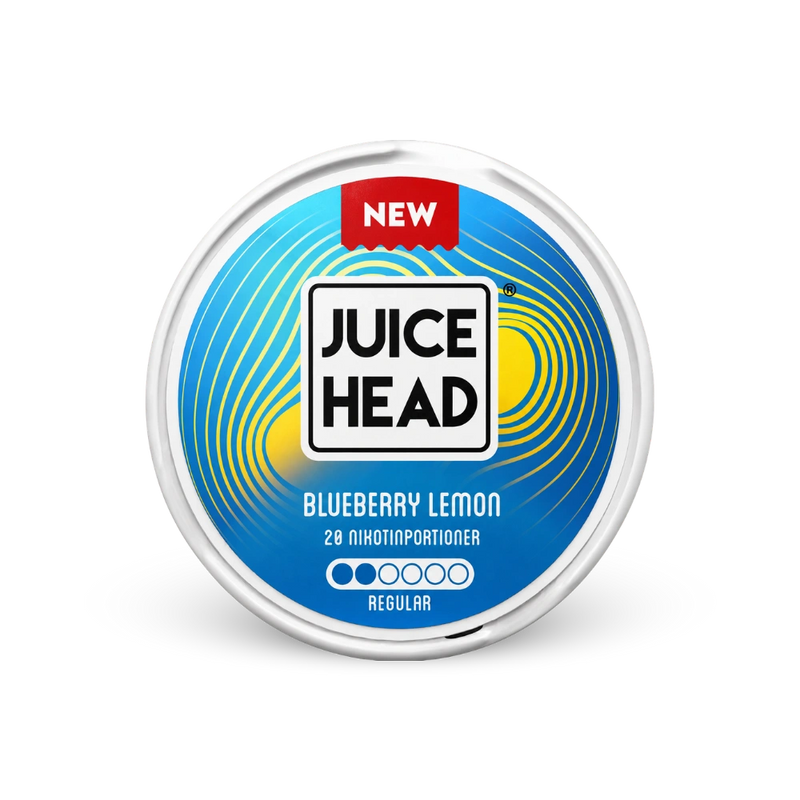 Juice Head Blueberry Lemon Regular – lata de bolsas de nicotina