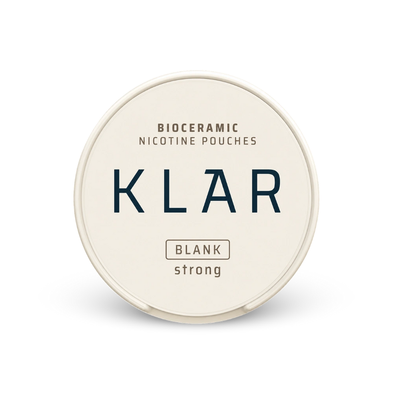 KLAR Blank Strong Mini – lata de bolsas de nicotina