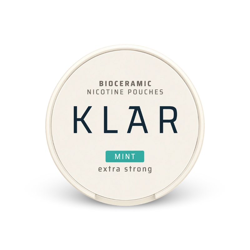 KLAR Mint Extra Strong Slim – lata de bolsas de nicotina