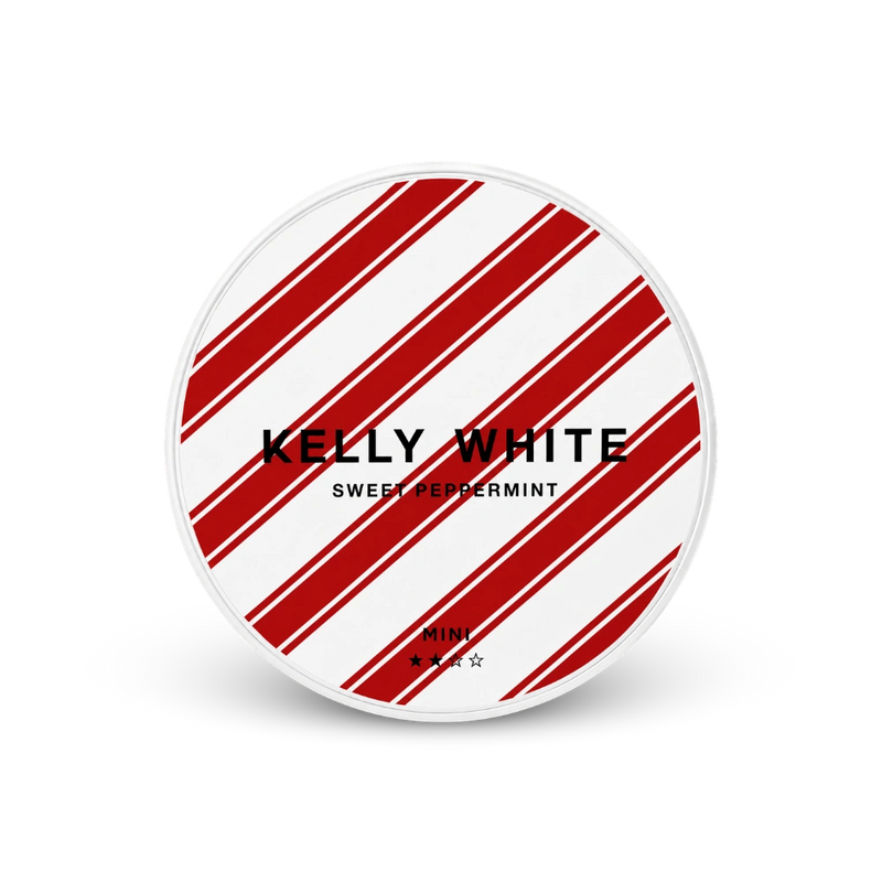 Kelly White Mini Sweet Peppermint – lata de bolsitas de nicotina