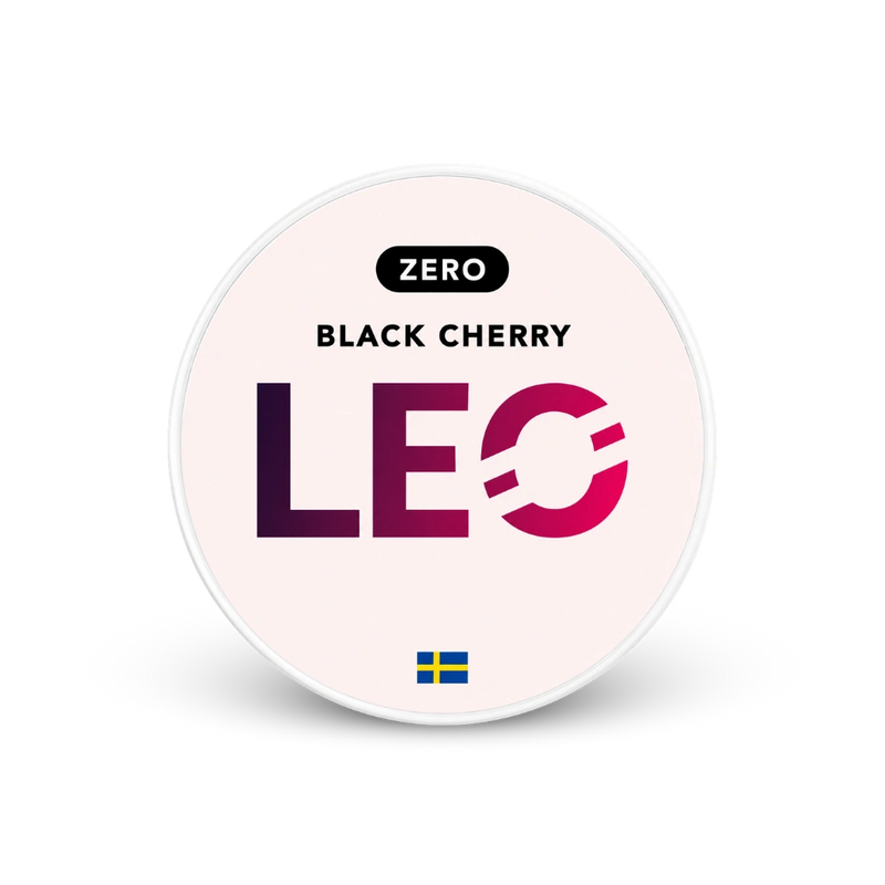 LEO Bleck Cherry Zero – lata de bolsas de nicotina