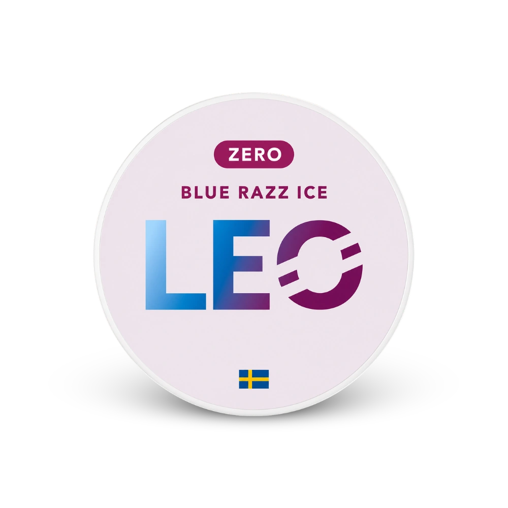 LEO Blue Razz Zero – lata de bolsas de nicotina
