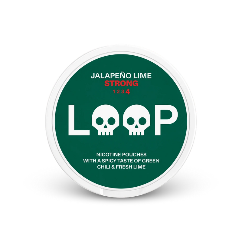 LOOP Jalapeno Lime Strong – lata de bolsas de nicotina