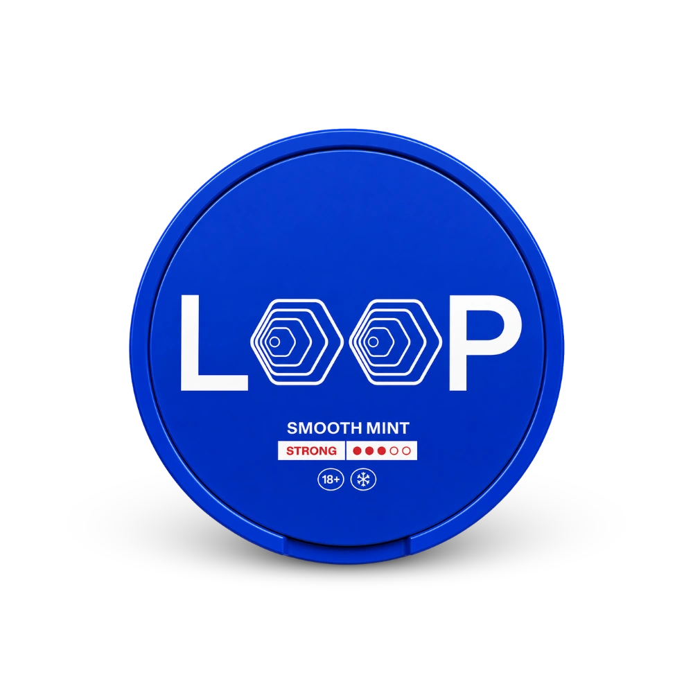 LOOP Smooth Mint Strong – lata de bolsitas de nicotina