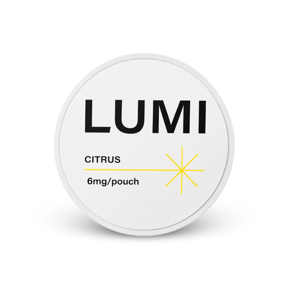 LUMI Citrus 6mg – lata de bolsitas de nicotina