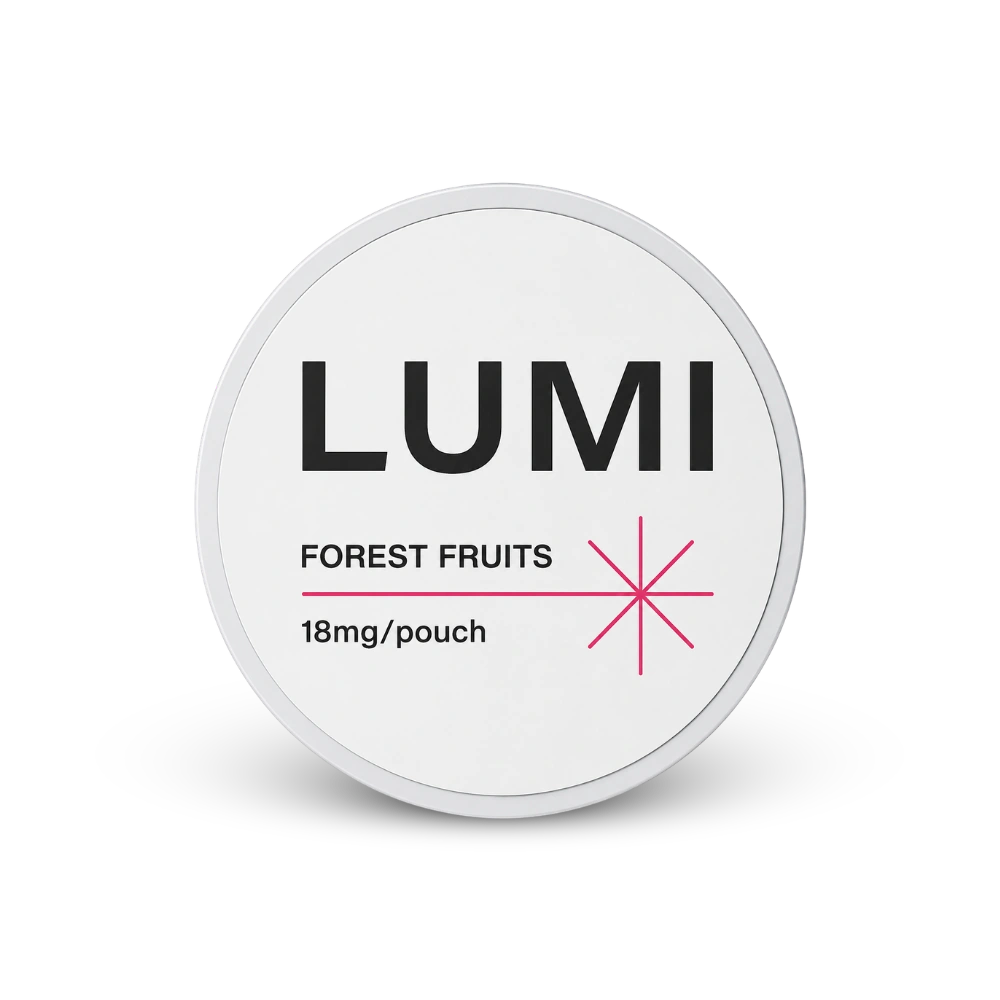 LUMI Forest Fruits 18mg – lata de bolsas de nicotina