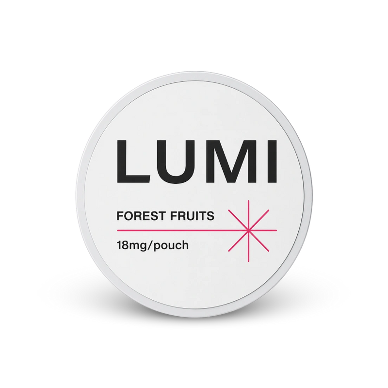 LUMI Forest Fruits 18mg – lata de bolsas de nicotina