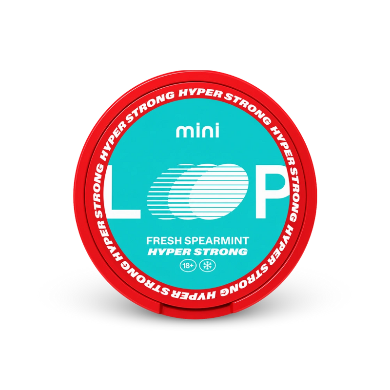 Loop Fresh Spearmint Mini Hyper – lata de bolsas de nicotina