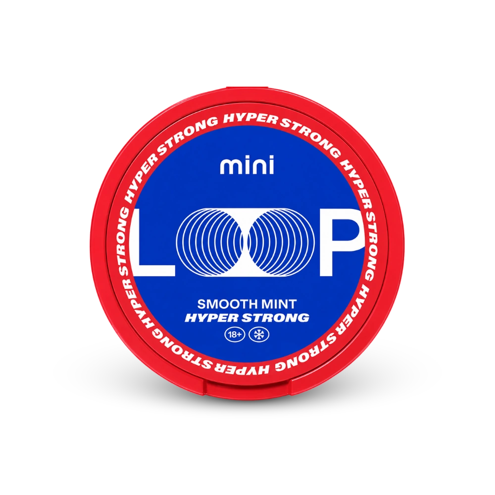 Loop Smooth Mint Mini Hyper – lata de bolsas de nicotina