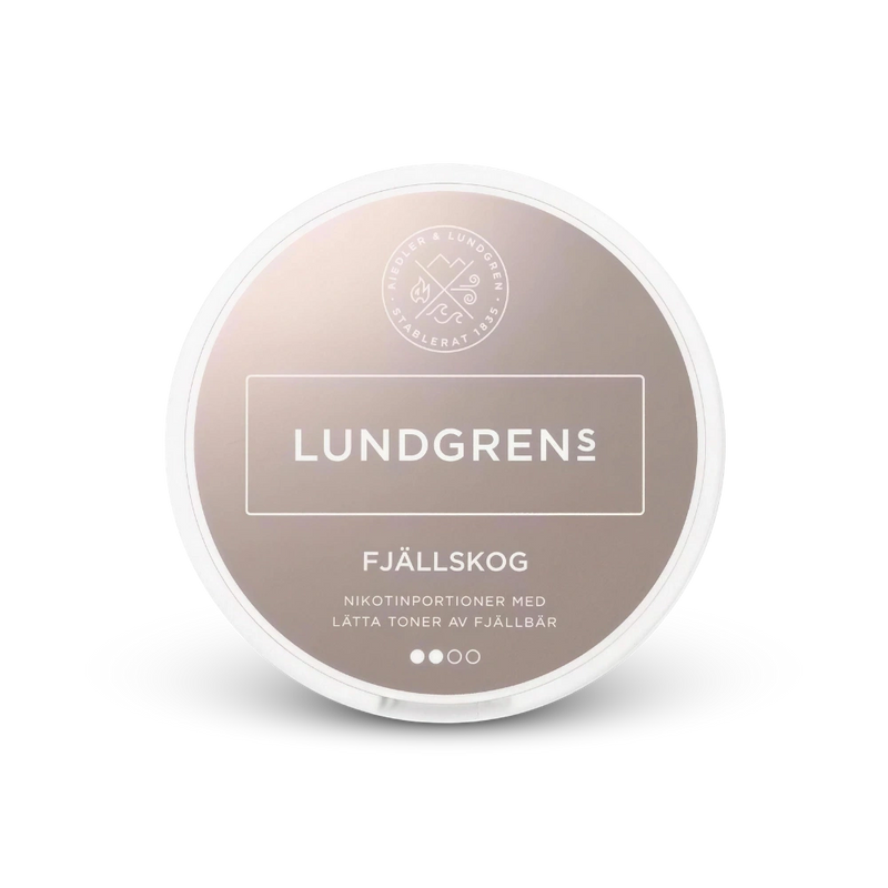 Lundgrens Fjällskog – lata de bolsas de nicotina
