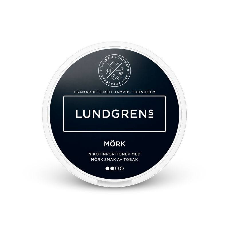 Lundgrens Mörk – lata de bolsas de nicotina