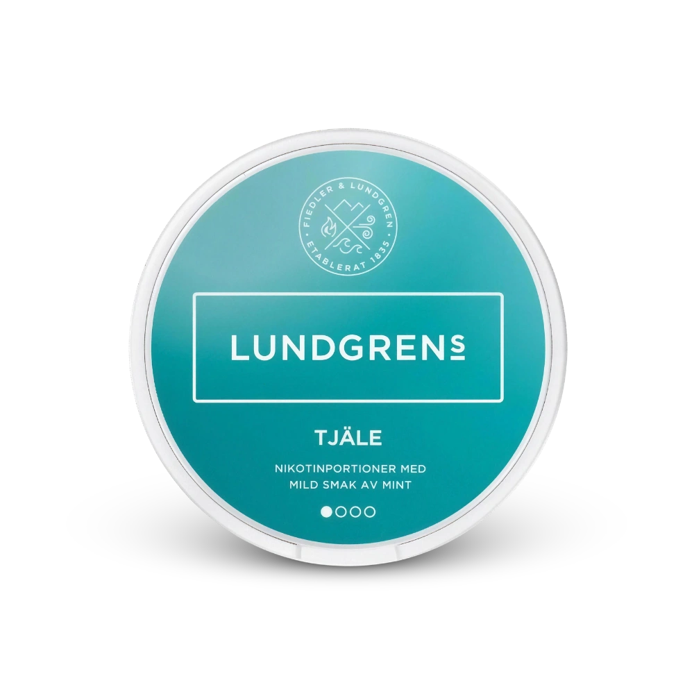 Lundgrens Tjäle – lata de bolsas de nicotina