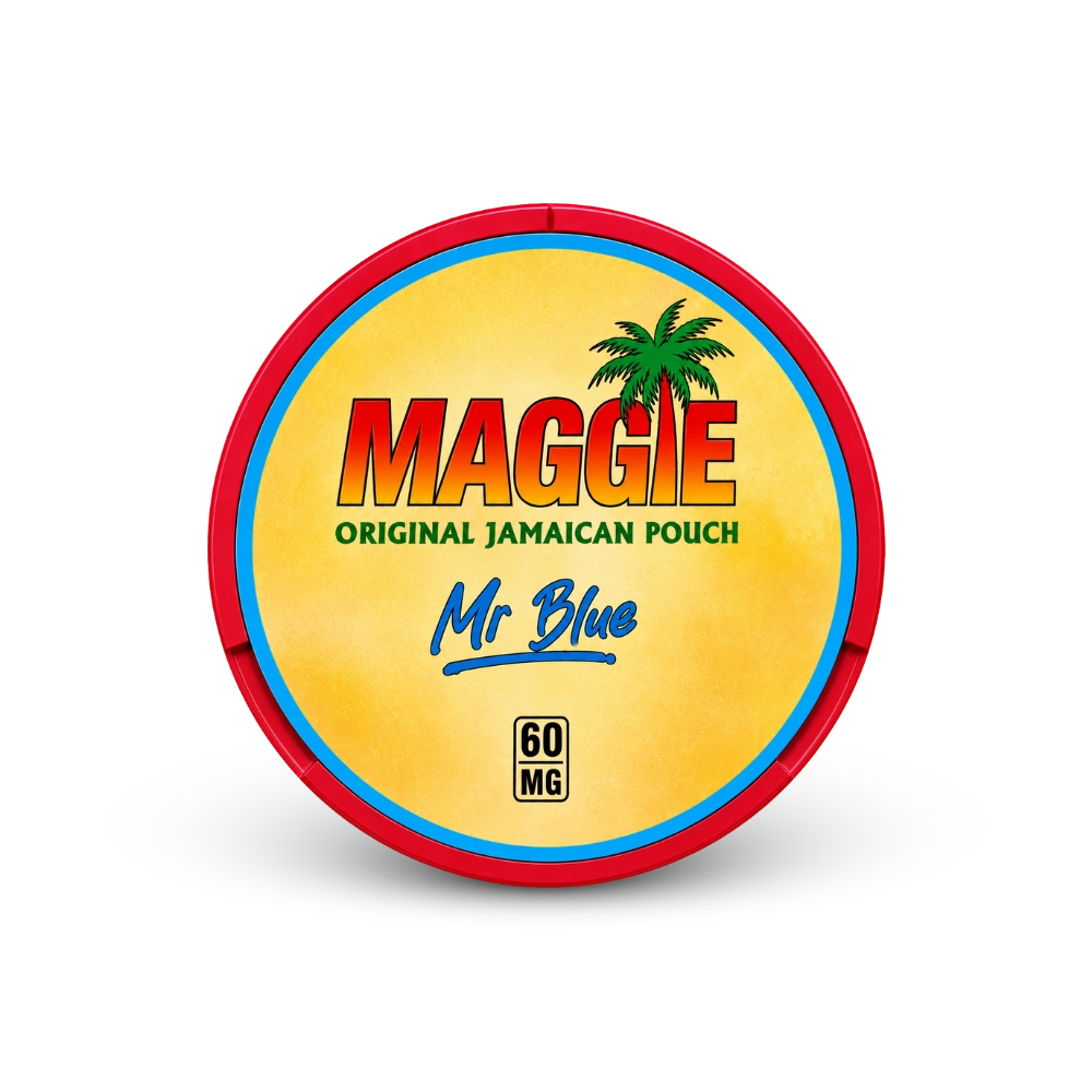 MAGGIE Mr Blue 60mg – lata de bolsas de nicotina