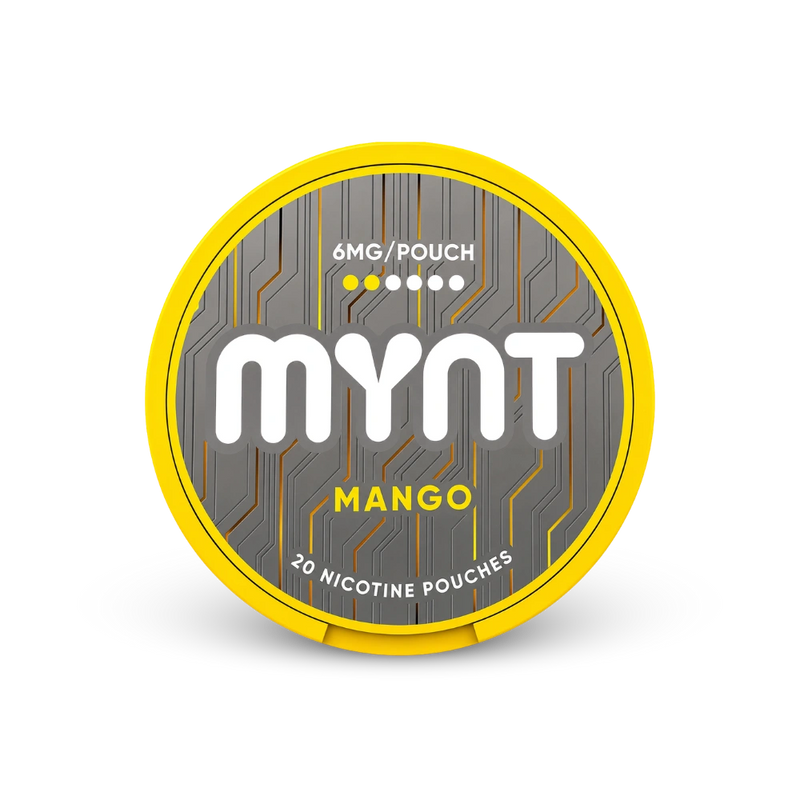 MYNT Mango Slim Regular – lata de bolsitas de nicotina