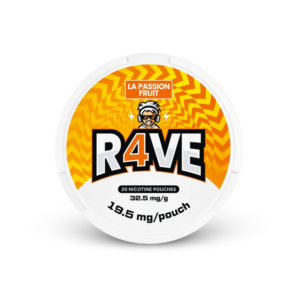 RAVE La Passion Fruit 32.5mg – lata de bolsas de nicotina