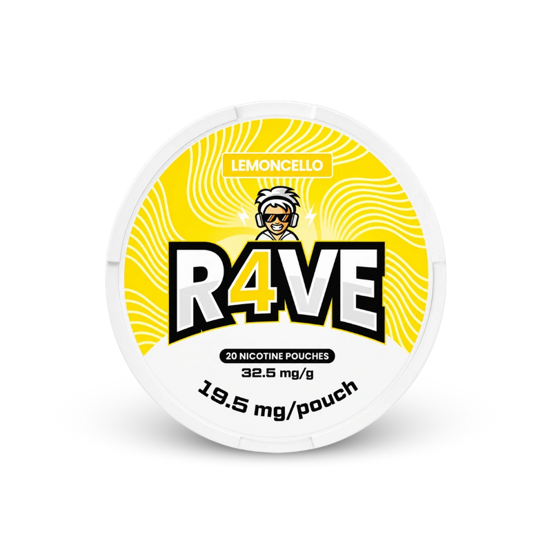 RAVE Lemoncello 32.5mg – lata de bolsitas de nicotina