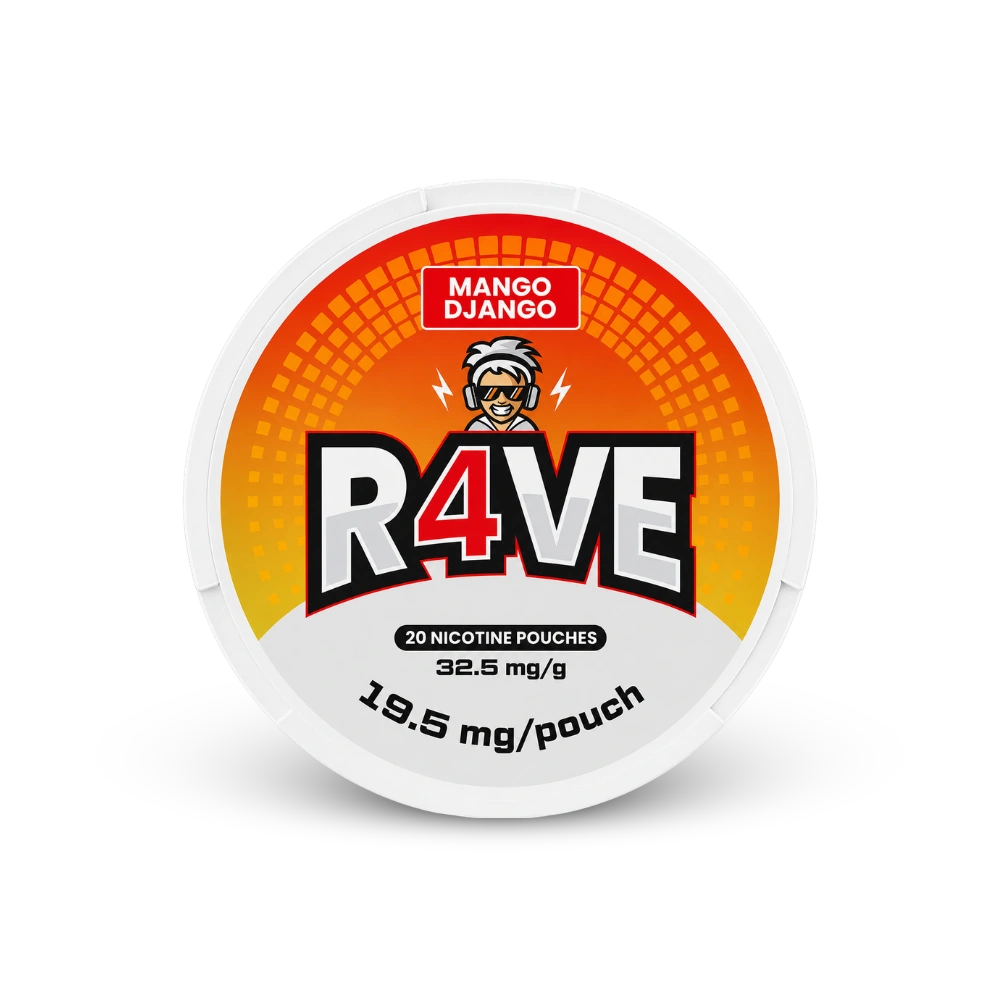RAVE Mango Django 32.5mg – lata de bolsas de nicotina