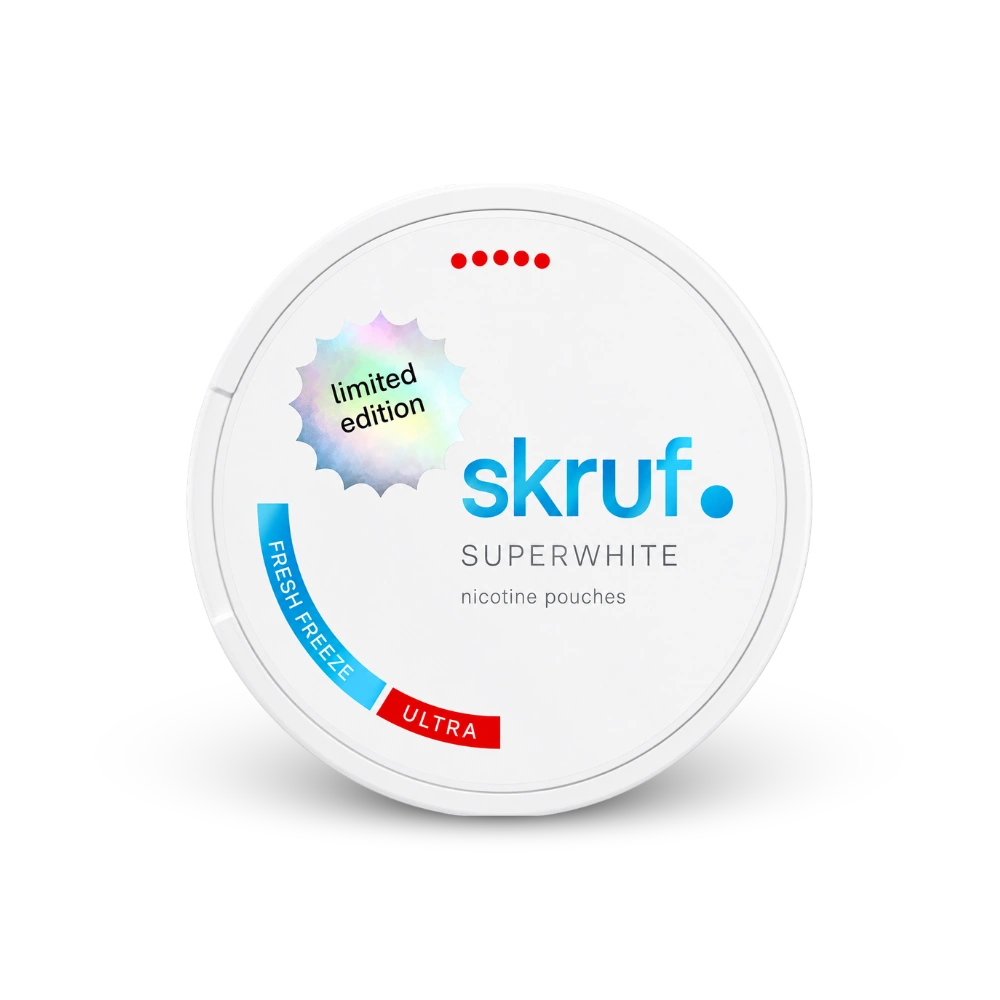 SKRUF Fresh Freeze Ultra limitado – lata de bolsitas de nicotina