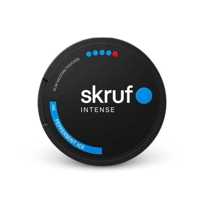 SKRUF Intense Peppermint Ice S4 – lata de bolsas de nicotina