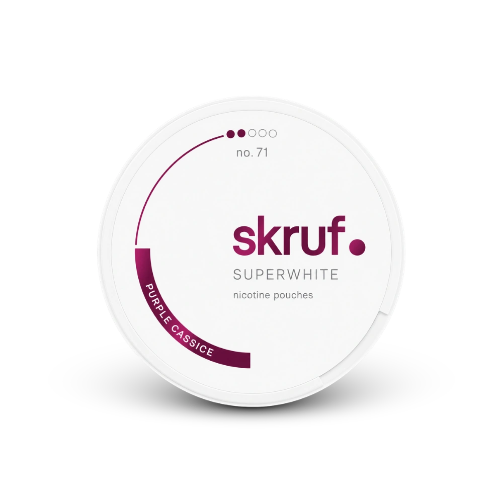 SKRUF Purple Cassice S2 – lata de bolsitas de nicotina