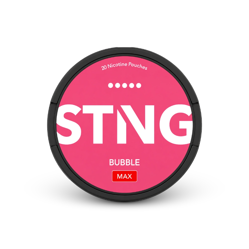 STNG Bubble MAX (EN) – lata de bolsas de nicotina
