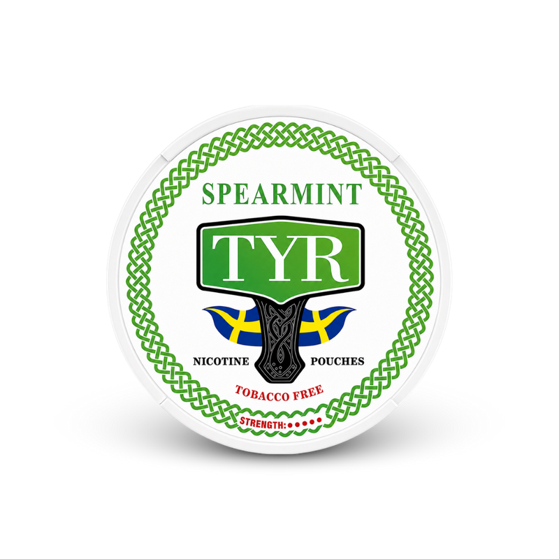 TYR SPEARMINT – lata de bolsas de nicotina