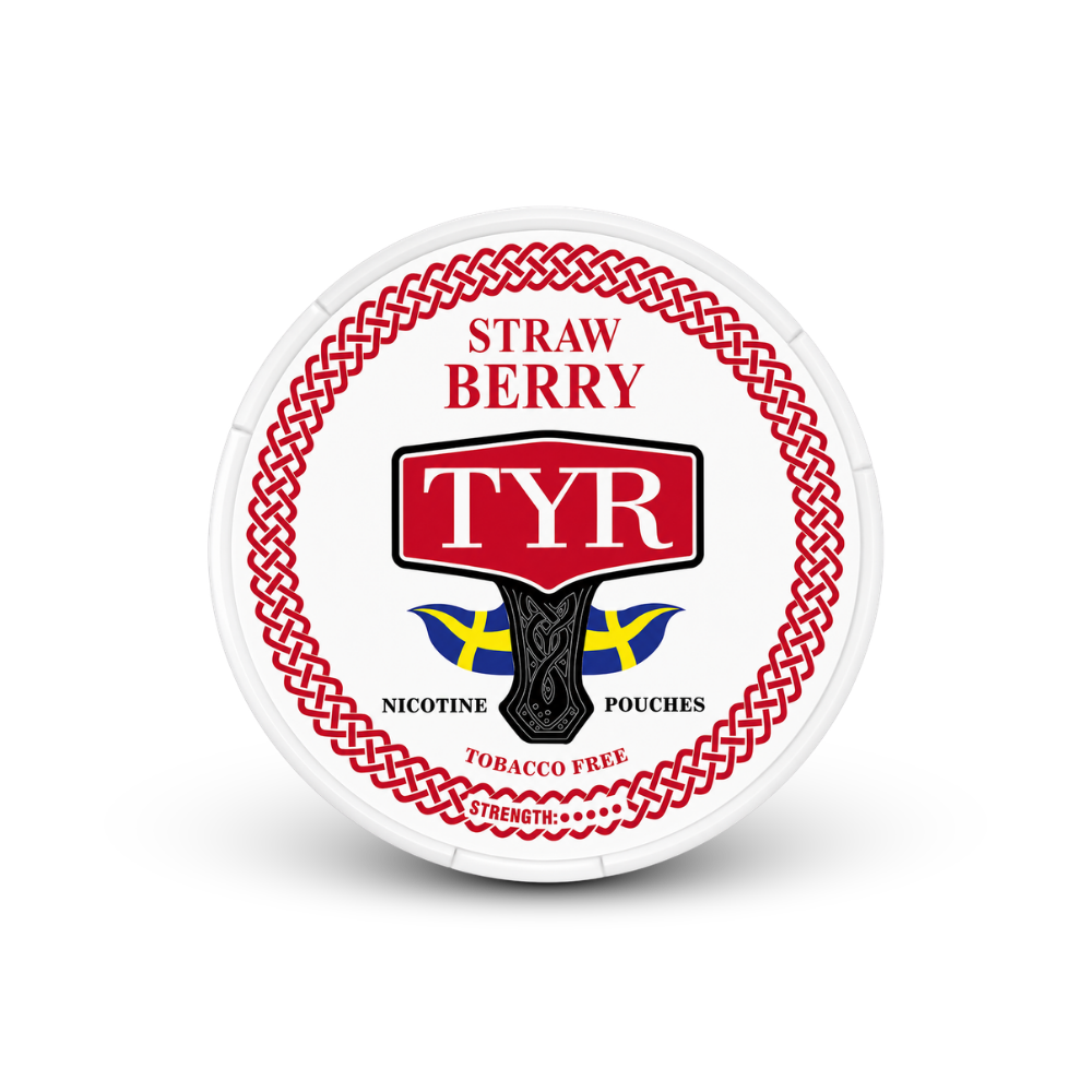 TYR Fresa – lata de bolsas de nicotina