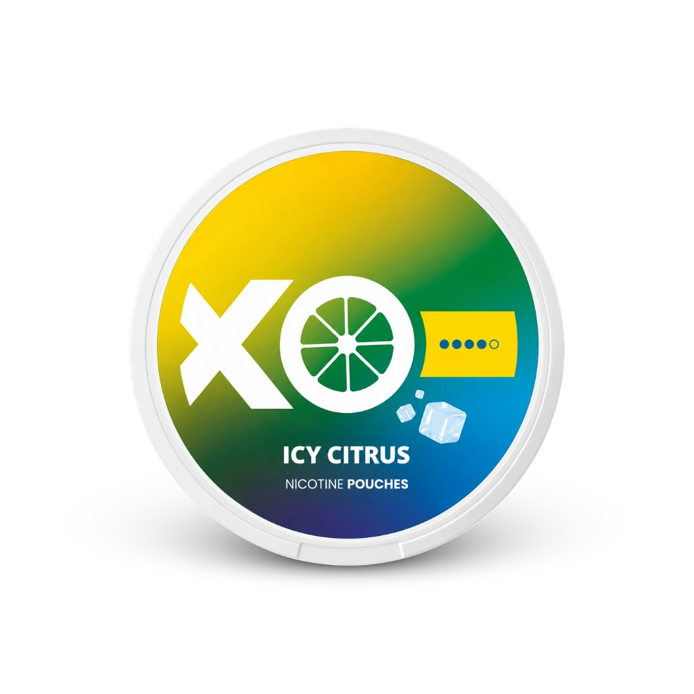 XO Icy Citrus – lata de bolsas de nicotina