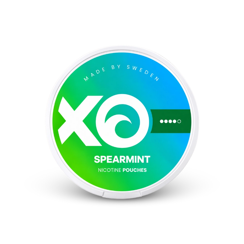 XO Spearmint – lata de bolsas de nicotina