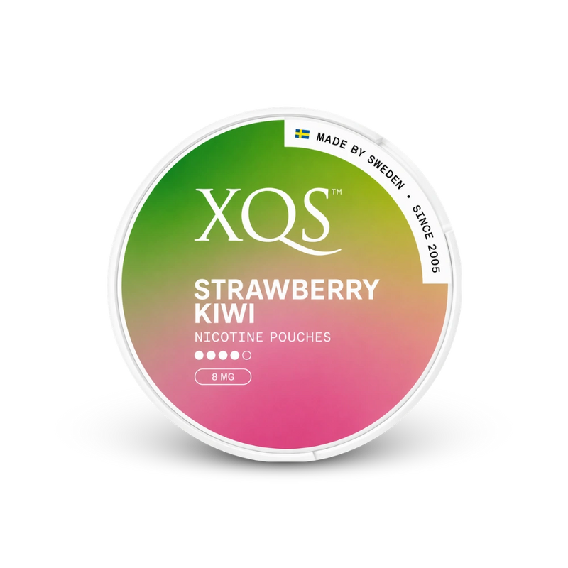 XQS Strawberry Kiwi Strong – lata de bolsas de nicotina