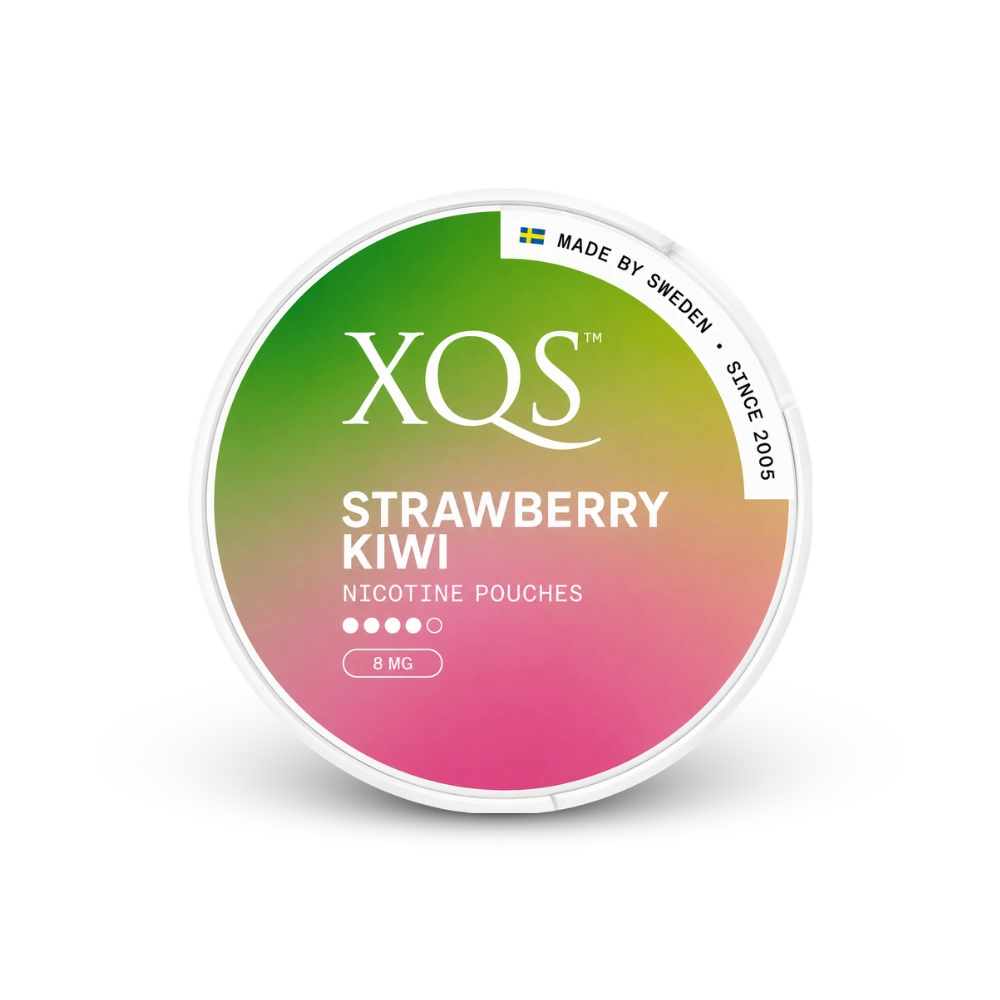 XQS Strawberry Kiwi Strong – lata de bolsas de nicotina
