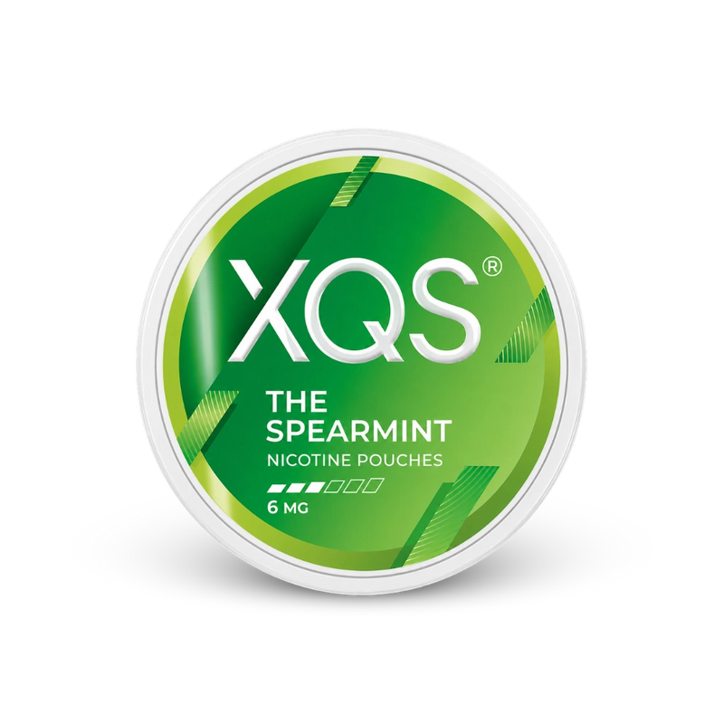 XQS The Spearmint 6mg – lata de bolsas de nicotina
