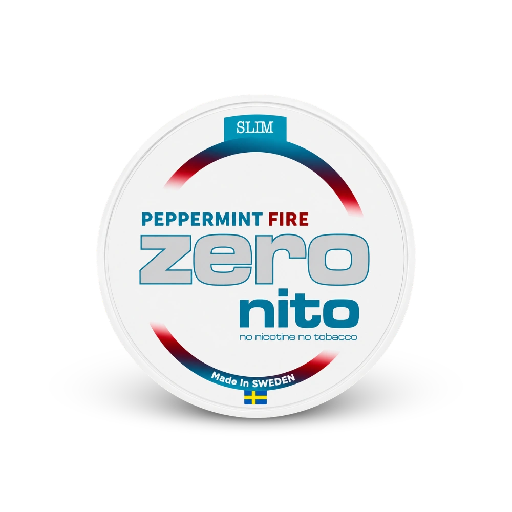 ZERONITO Peppermint Fire Slim – lata de bolsitas de nicotina