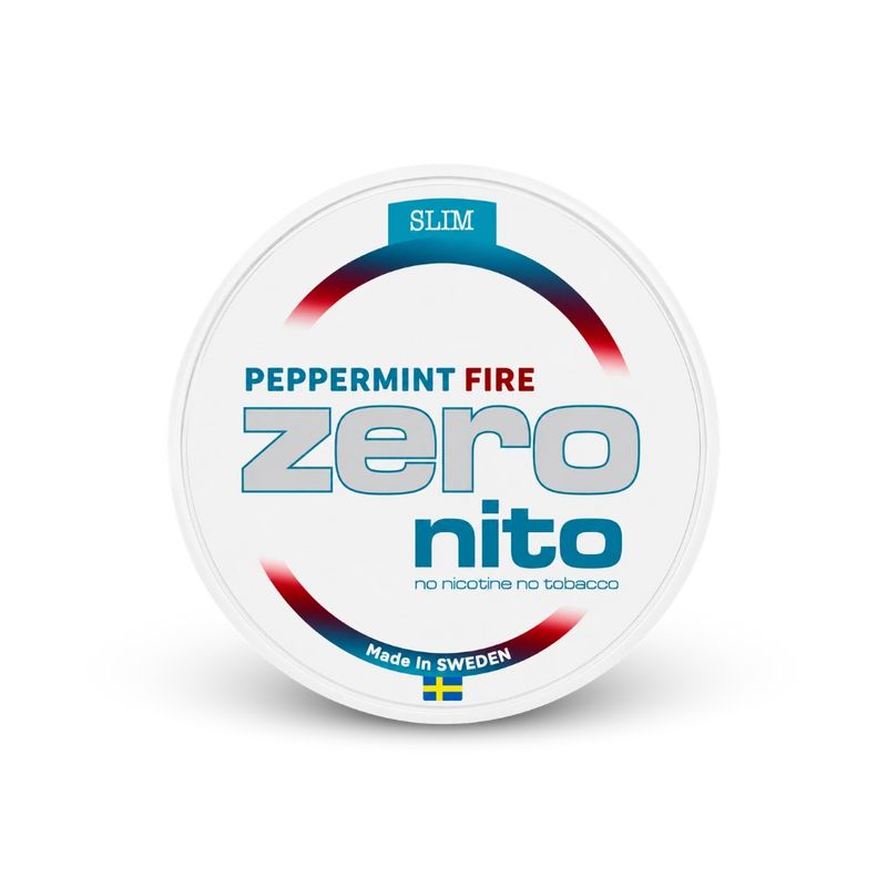 ZERONITO Peppermint Fire Slim – lata de bolsitas de nicotina