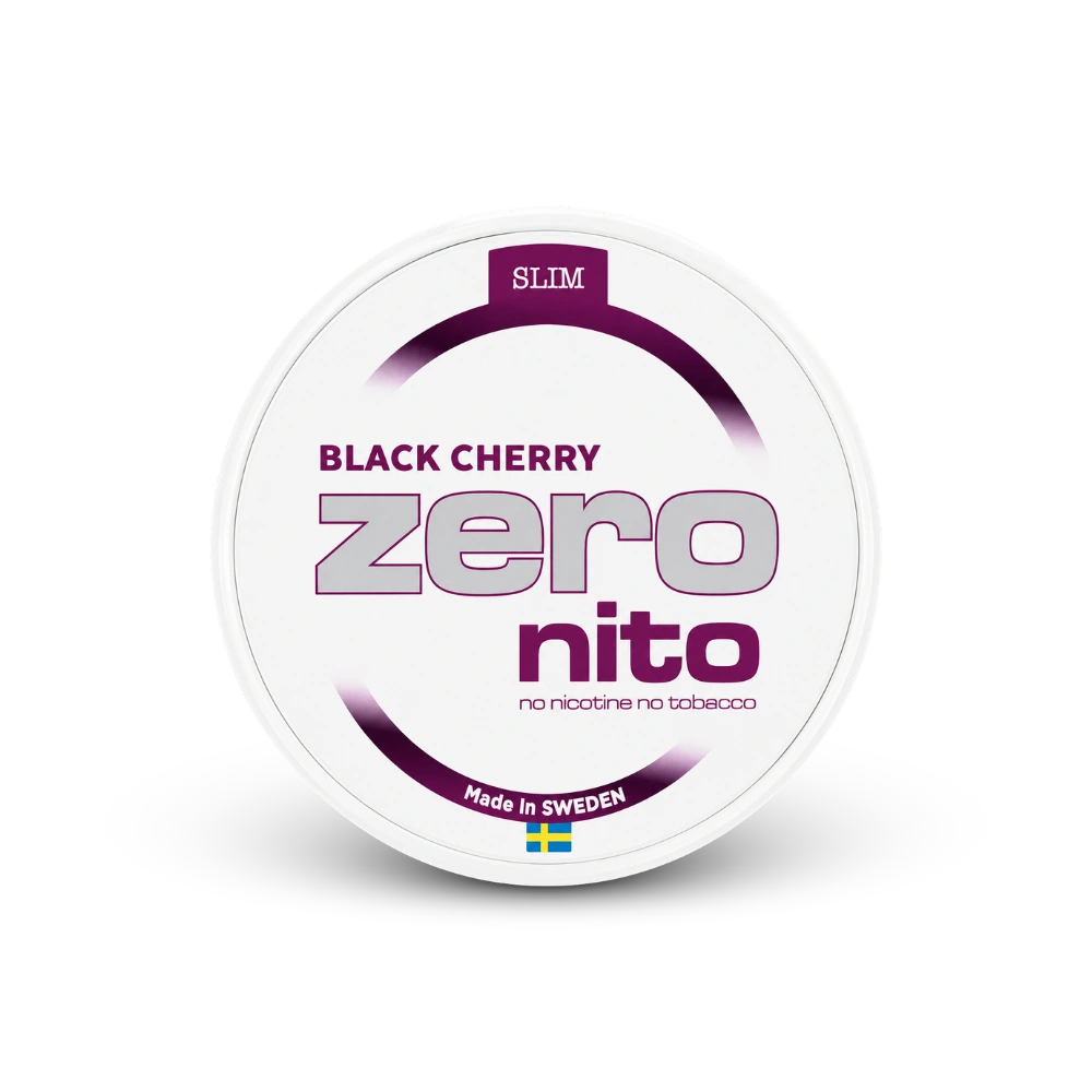 Zeronito Black Cherry Slim – lata de bolsas de nicotina