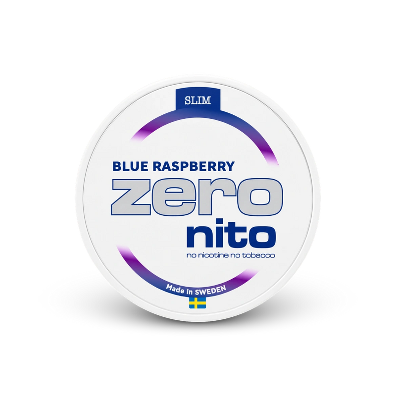 Zeronito Blue Raspberry Slim – lata de bolsitas de nicotina