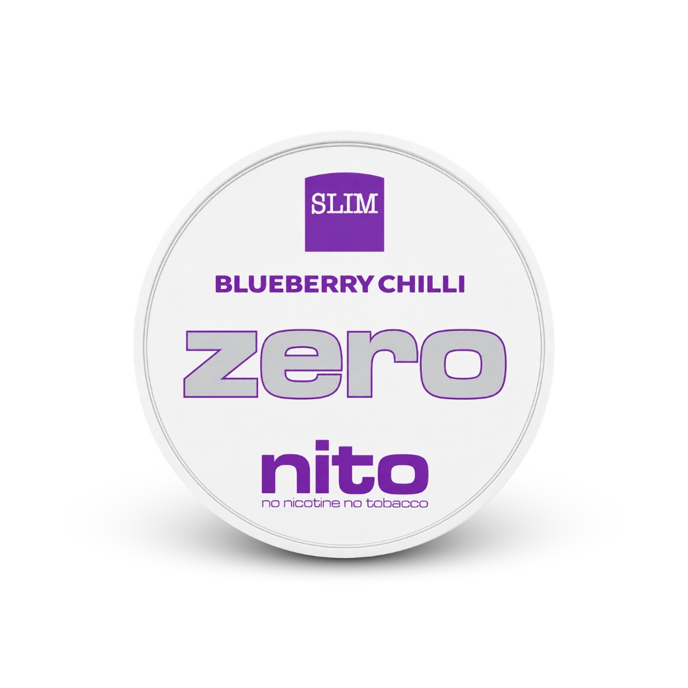 Zeronito Blueberry Chilli Slim – lata de bolsas de nicotina