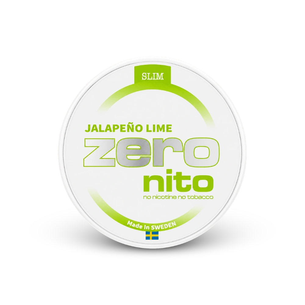 Zeronito Jalapeño Lime Slim – lata de bolsas de nicotina