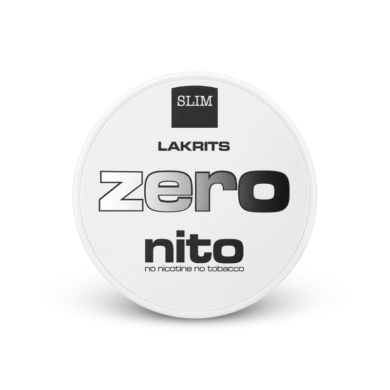 Zeronito Lakrits Slim – lata de bolsas de nicotina