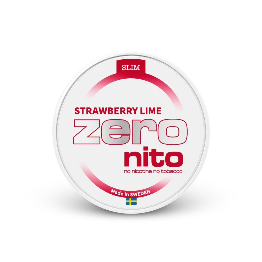 Zeronito Strawberry Lime Slim – lata de bolsas de nicotina